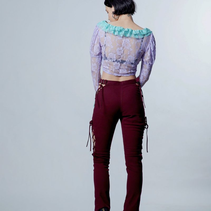 Sofia Lace Top (Lilac) 蘇菲亞透明蕾絲上衣/紫