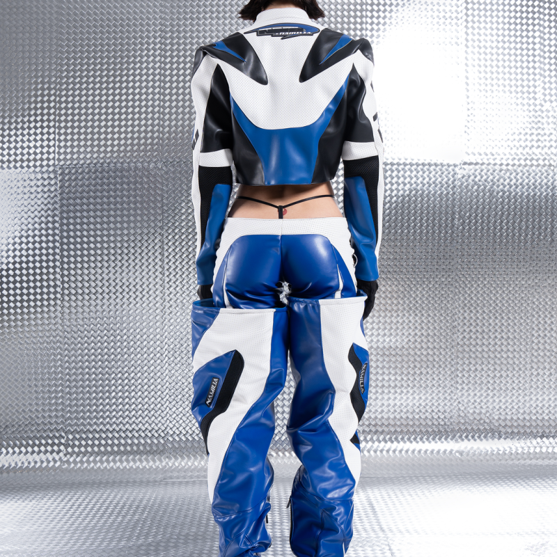 NAMILIA X NFS Moto Jacket 機車皮短外套/藍