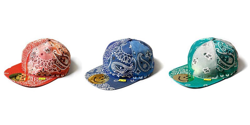 KAPITAL Drops Bandana-Printed Patchwork Baseball Caps