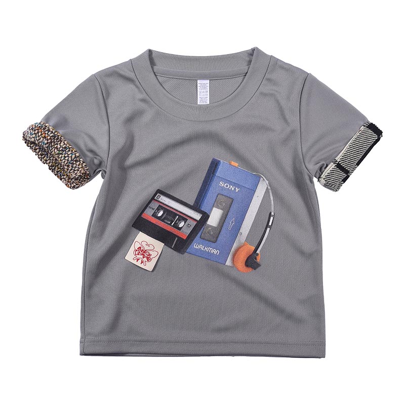 Walkman隨身聽革命 滾邊T-shirt/Grey(Walkman)