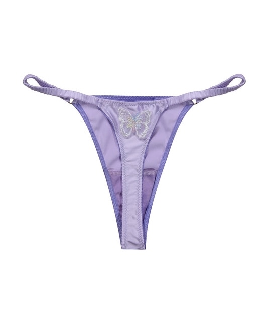 Fruity Booty Butterfly Violet Suspender 蝴蝶吊帶襪 內褲/Purple
