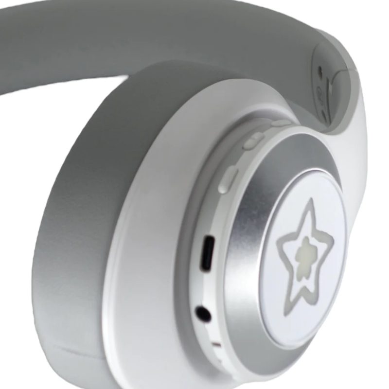 Star Team White Star Headphones 星星復古耳機/白