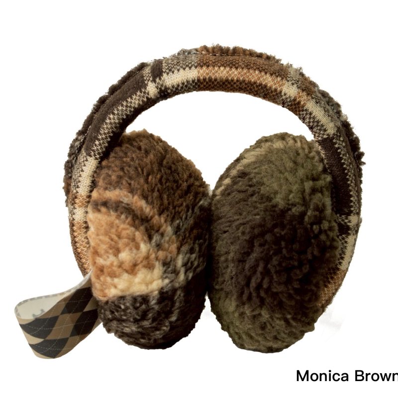 NLF 1990s f.r.i.e.n.d.s Plaid Earmuffs格紋毛耳罩/ 夢妮咖