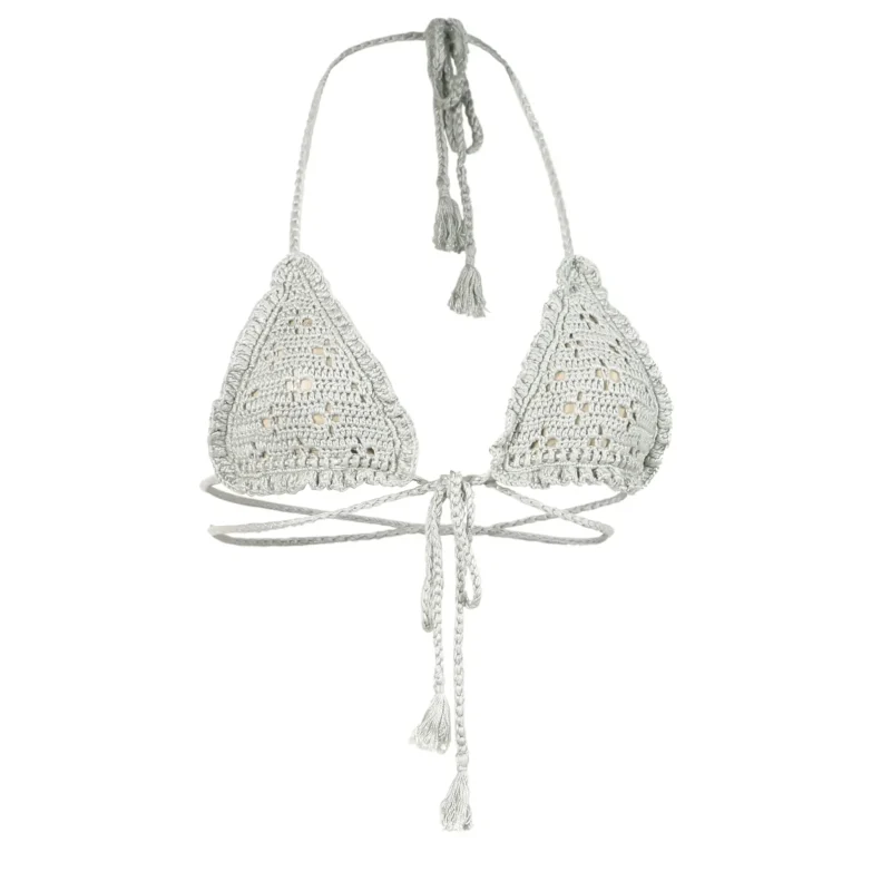 ZOEANNA Venus Crochet Bikini Top – Éclipse (灰)