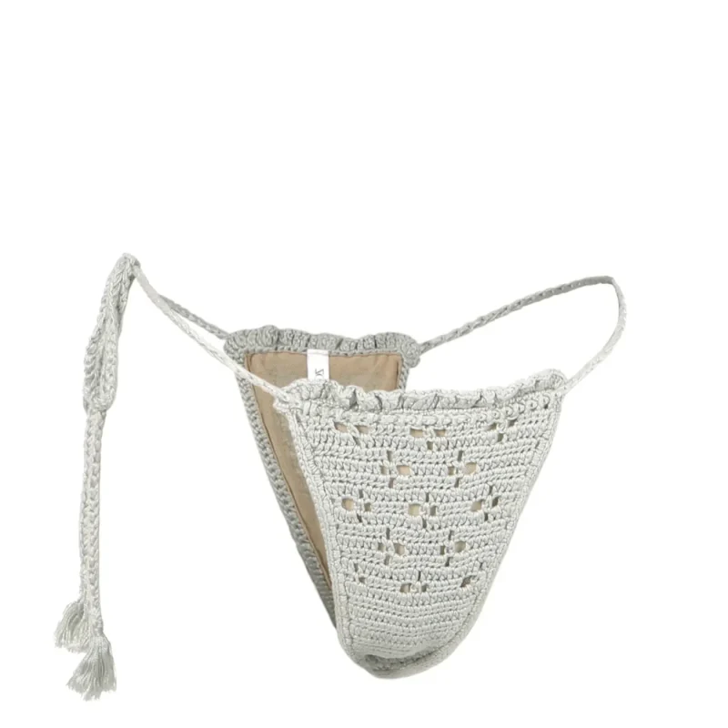 ZOEANNA Venus Crochet Bikini Bottom – Éclipse (灰)