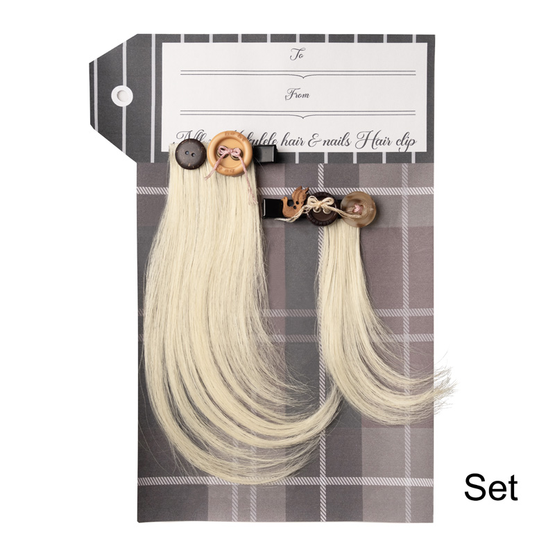 NLF x Hokulele Hair Clip鈕扣羽毛剪髮夾/ Set
