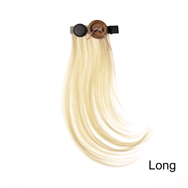 NLF x Hokulele Hair Clip鈕扣羽毛剪髮夾/ Long