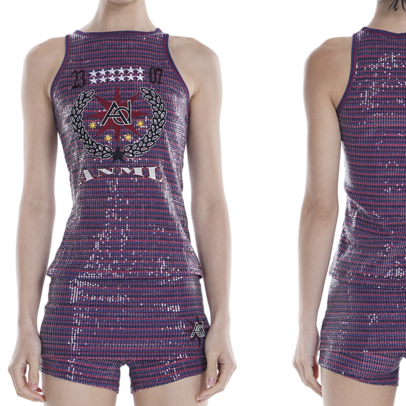 ANOMALIES DEPARTMENT PURPLE SPARKLE TOP